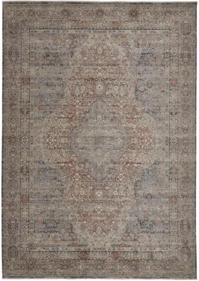 Marquette 3778F Gray/Ivory/Orange 2'8" x 8' Rug