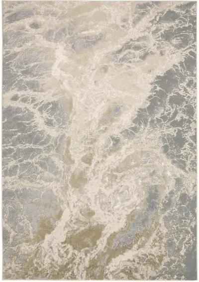 Aura 3563F Ivory/Silver/Gold 1'8" x 2'10" Rug