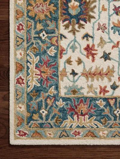 Victoria VK-23 Ivory / Sky 5''0" x 7''6" Rug by