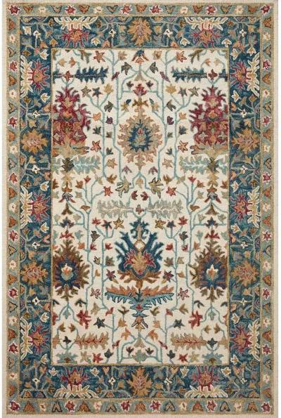 Victoria VK-23 Ivory / Sky 5''0" x 7''6" Rug by