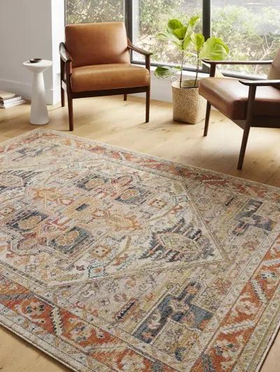 Jocelyn JOC01 Sand/Multi 5'5" x 7'6" Rug