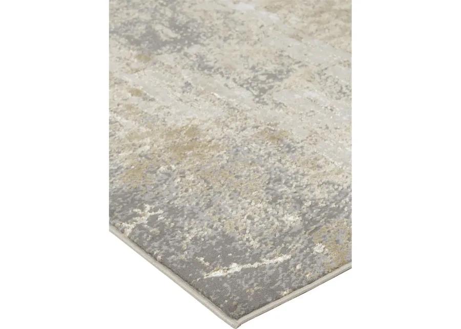 Aura 3567F 3'11" x 6' Ivory/Gold/Gray Rug