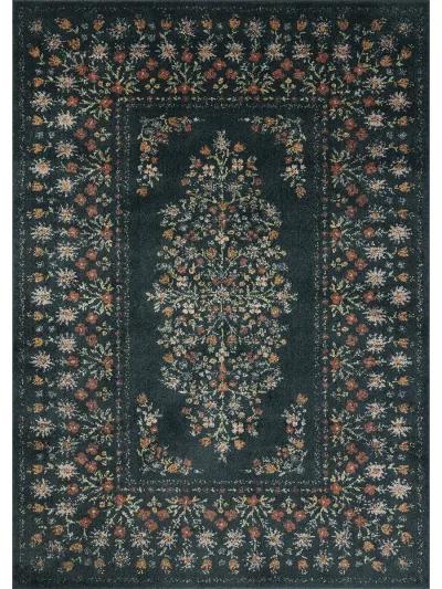 Laurel LAU-02 Navy 3''11" x 5''7" Rug by Rifle Paper Co.