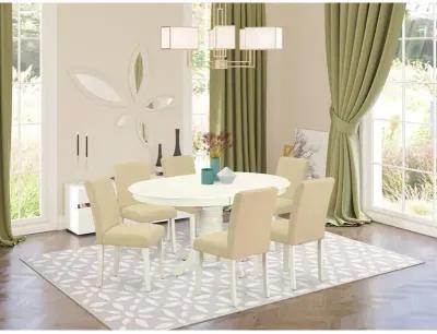 Dining Room Set Linen White