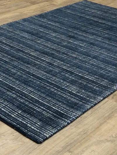 Circa 5' x 8' Navy Rug