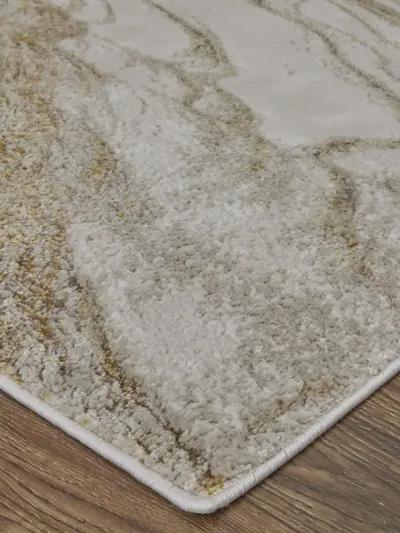 Aura 39LLF 8' x 10' Ivory/Taupe/Gold Rug