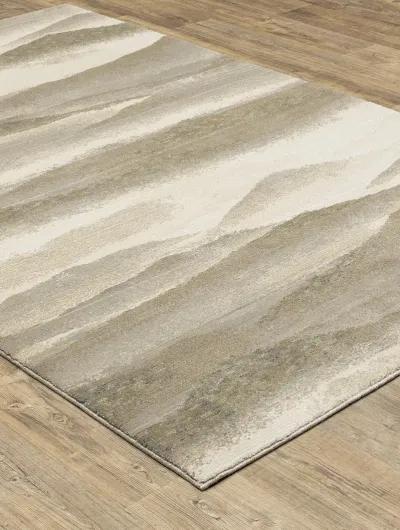 Evolution 2'6" x 12' Beige Rug