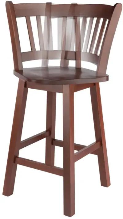 Winsome Wood Fina Swivel Seat Counter Stool - Walnut