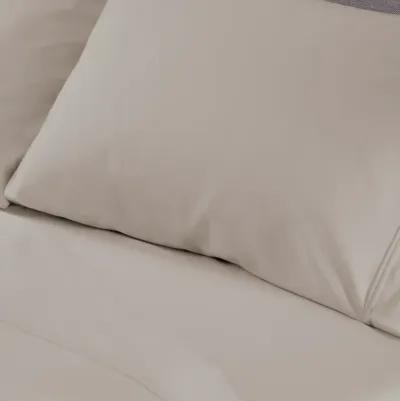 Hyper-Cotton Split Head Queen Sheet Set - Medium Beige