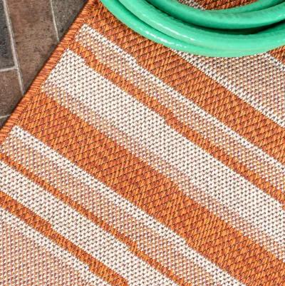 Castara Wavy Stripe Modern Indoor/Outdoor Area Rug