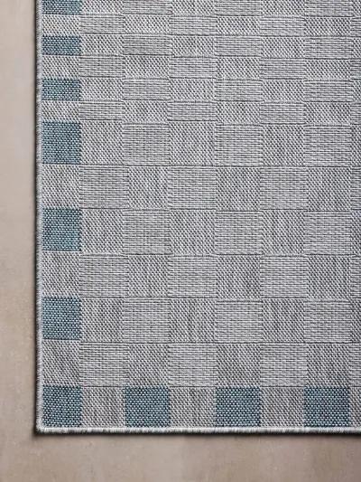 Topanga Silver/Blue 7'10" x 10' Area Rug by Amber Lewis x Loloi