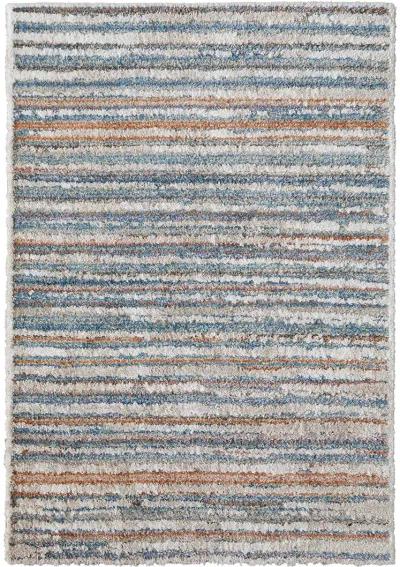 Mynka 39IEF Ivory/Blue/Orange 2' x 3' Rug