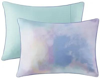 Gracie Mills Orion Dreamscape Watercolor Tie Dye Comforter Set with Cozy Throw Pillow