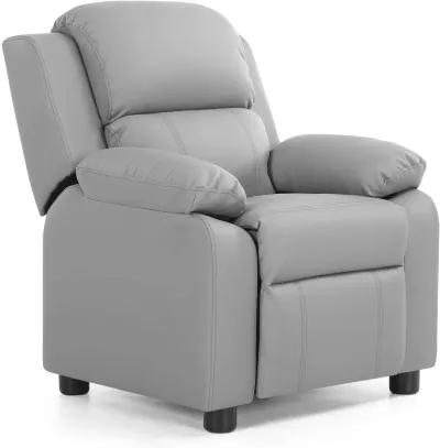 Kids Deluxe Headrest  Recliner Sofa Chair with Storage Arms