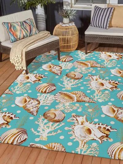 Seabreeze SZ6 Teal 9' x 12' Rug