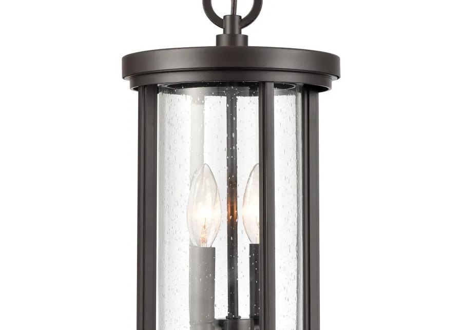 Brison 8'' Wide 2-Light Bronze Outdoor Pendant