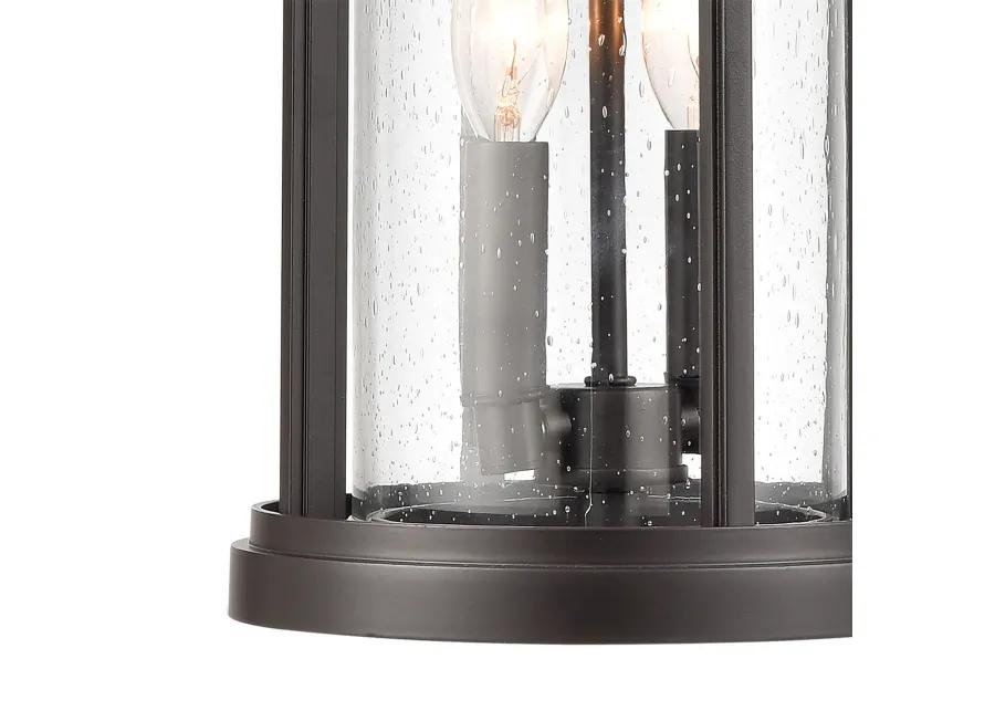 Brison 8'' Wide 2-Light Bronze Outdoor Pendant