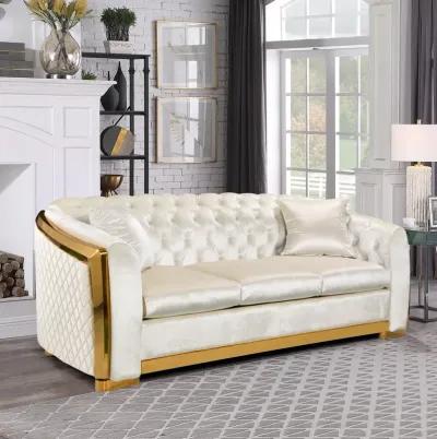 Velvet Luxury Chesterfield Sofa Set