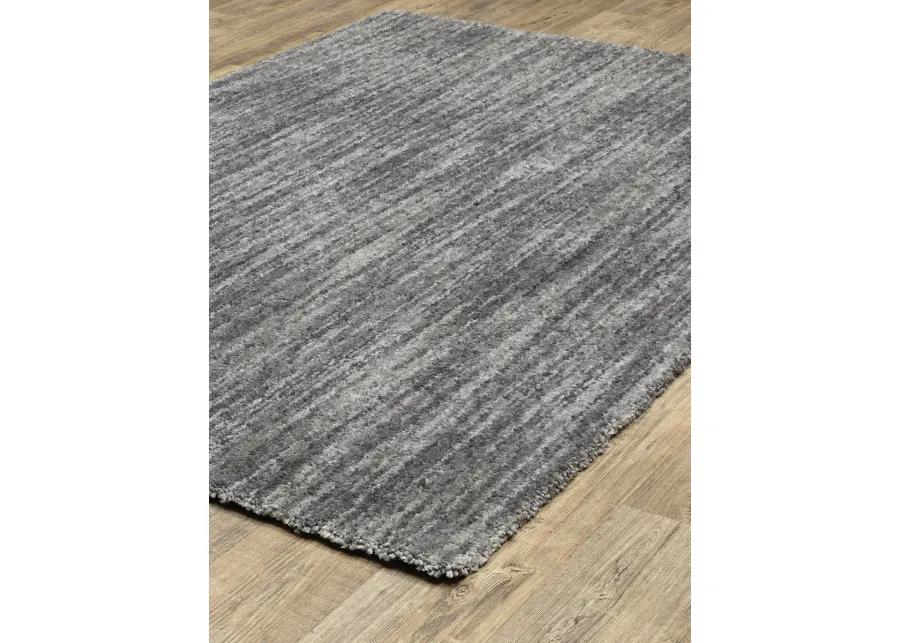 Aspen 6'7" x 9'6" Grey Rug