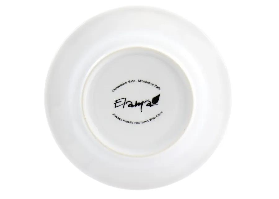 Elama 3 Tier Round Plate Porcelain Serveware Set