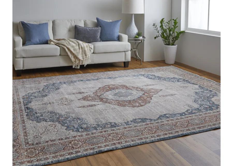 Marquette 39GRF Gray/Red/Blue 2'8" x 8' Rug