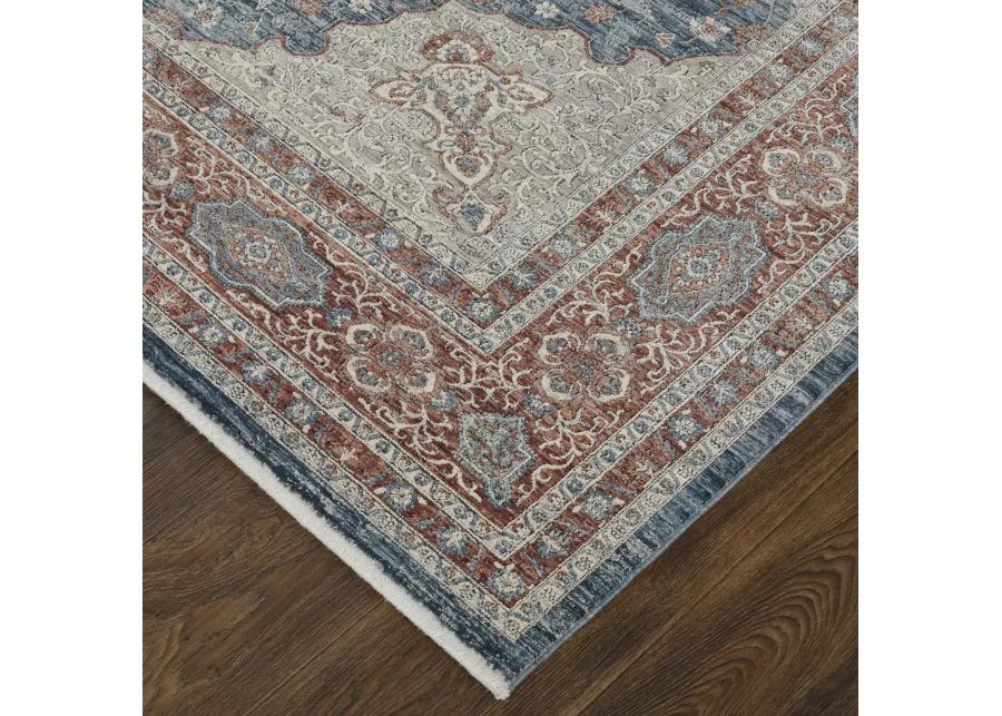 Marquette 39GRF Gray/Red/Blue 2'8" x 8' Rug