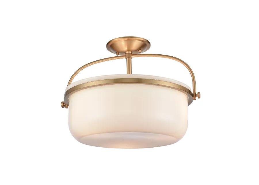 Wentworth Semi Flush Mount in Gold