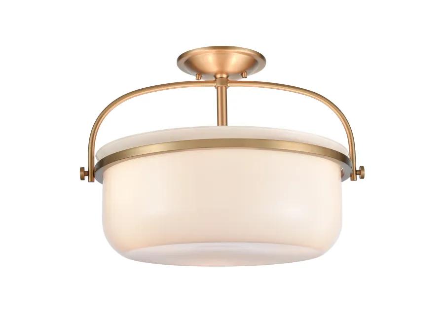 Wentworth Semi Flush Mount in Gold