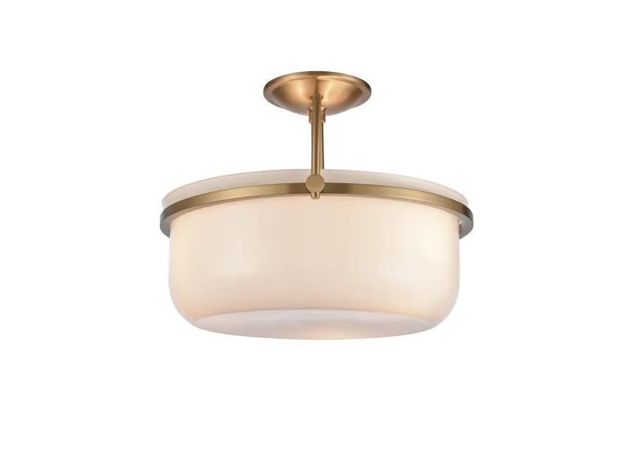 Wentworth Semi Flush Mount in Gold