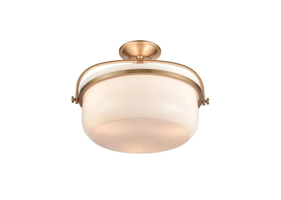 Wentworth Semi Flush Mount in Gold