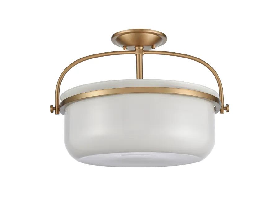 Wentworth Semi Flush Mount in Gold