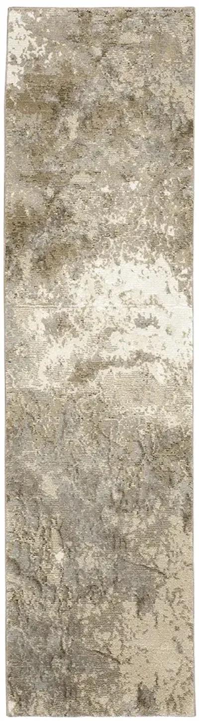 Evolution 2'3" x 8' Beige Rug