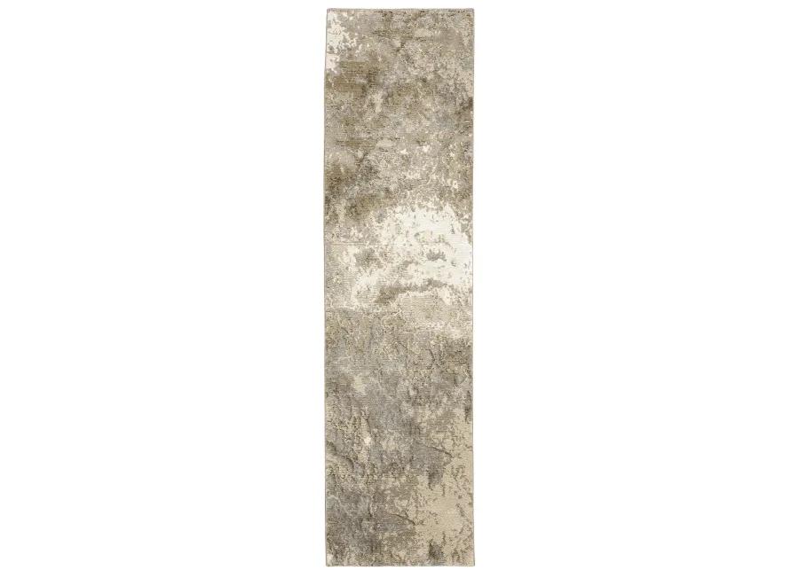 Evolution 2'3" x 8' Beige Rug