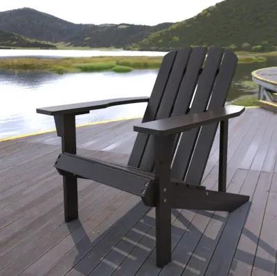 Westport Outdoor Patio Traditional Acacia Wood Adirondack Chair