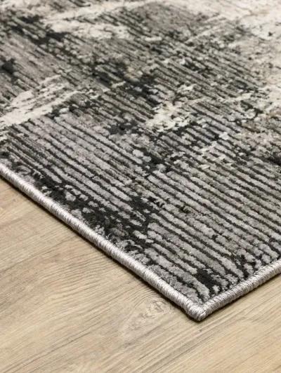 Nebulous 3'3" x 5' Grey/Ivory Rug