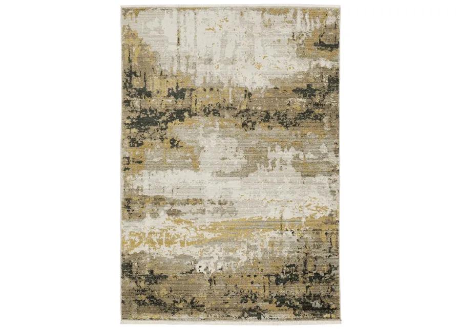 Bauer 9'10" x 12'10" Gold Rug