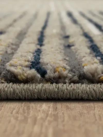 Epiphany Precarious Stria Frost gray 5' 3" X 7' 10" Rug