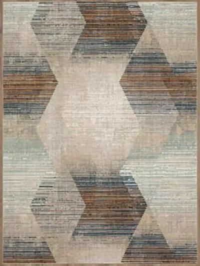 Epiphany Precarious Stria Frost gray 5' 3" X 7' 10" Rug