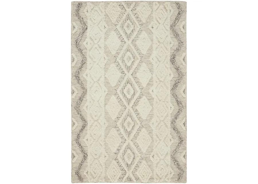 Anica 8006F Ivory/Taupe/Gray 5' x 8' Rug