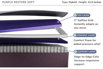 Purple Restore Soft Full Mattress