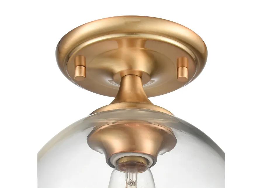 Angie Brass Semi Flush Mount