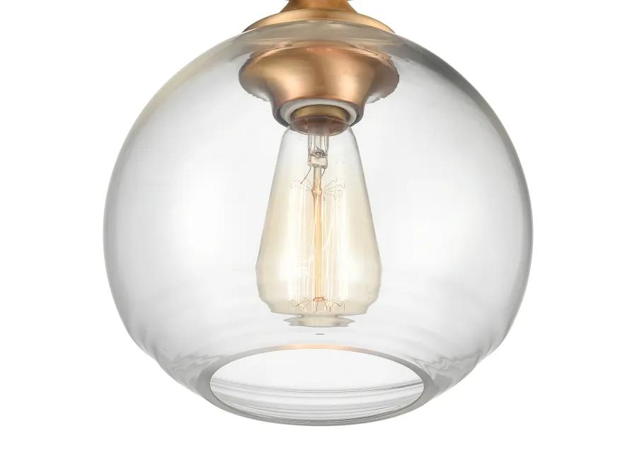 Angie Brass Semi Flush Mount