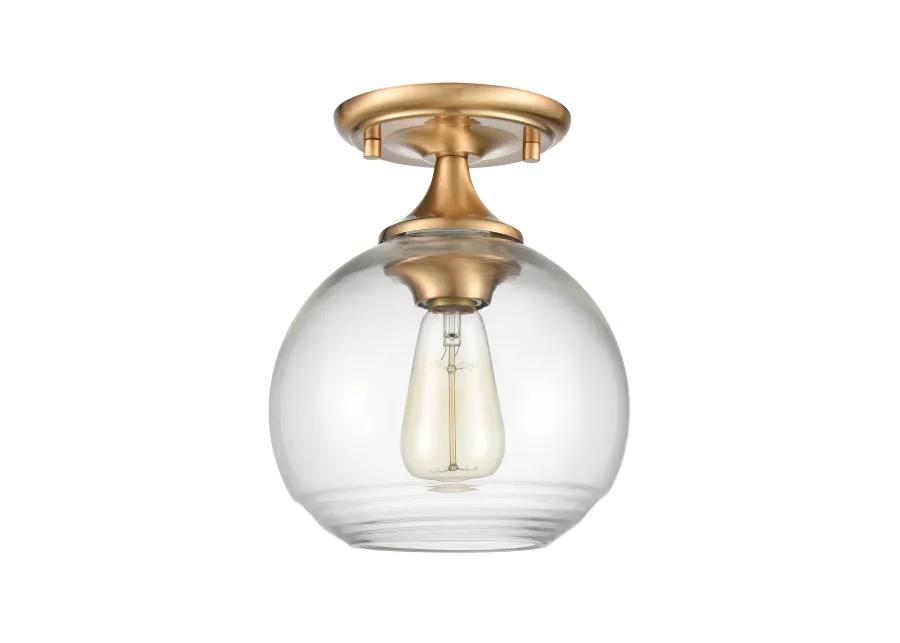 Angie Brass Semi Flush Mount