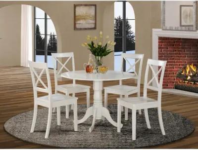 East West Furniture 5  PC  small  Kitchen  Table  set-small  Table  and  4  dinette  Chairs