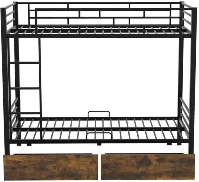 Merax Metal Bunk Bed with Storage Drawers