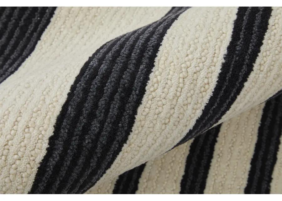 Maguire 8901F Ivory/Black 10' x 14' Rug