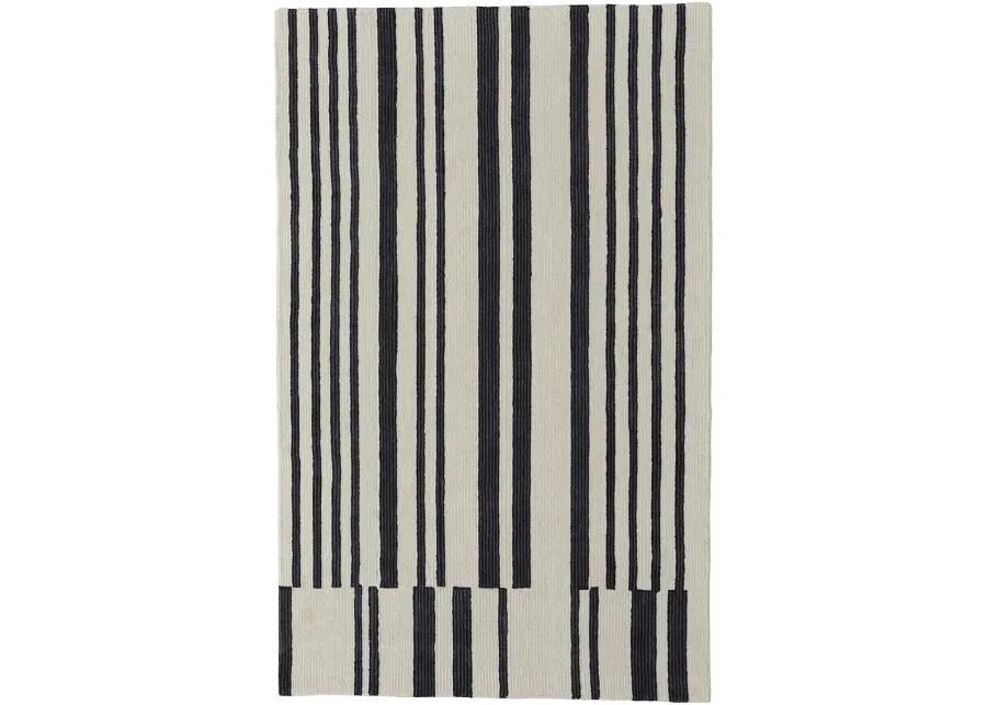 Maguire 8901F Ivory/Black 10' x 14' Rug