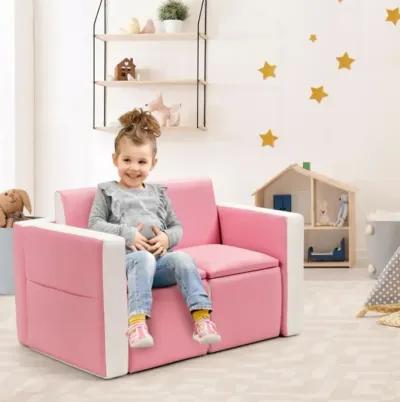 Hivvago Multi-functional Kids Sofa Table Chair Set