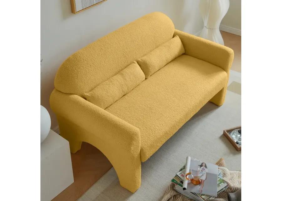 Modern Boucle Loveseat For Living Room