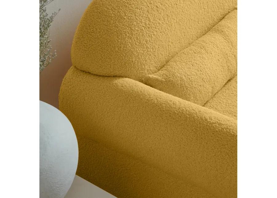 Modern Boucle Loveseat For Living Room